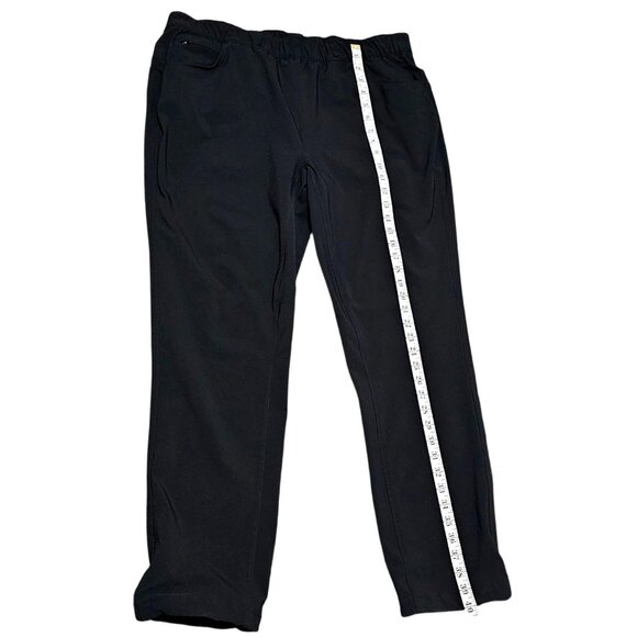 Eddie Bauer Womens Black Pull-On Straight-Leg Pants With Elastic Waist & Pockets - Picture 11 of 13